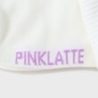 ピンク ラテ(PINK-latte)のラインロゴ入りショート丈ソックス5