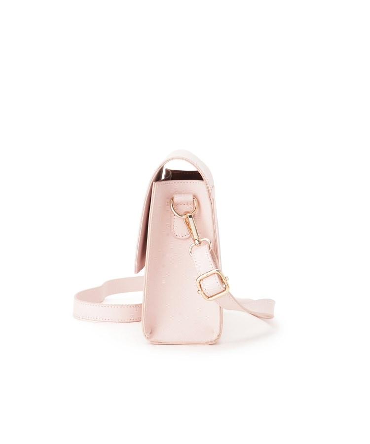 リボンチャーム付きPUショルダー(ショルダーバッグ) | PINK リボンチャーム付きPUショルダー(ショルダーバッグ) | PINK