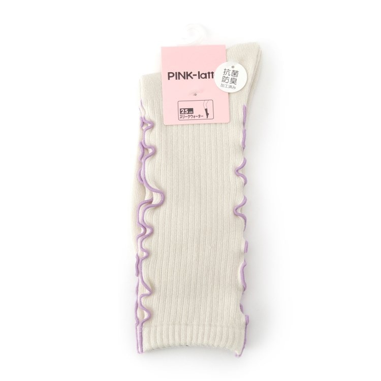 ピンク ラテ(PINK-latte)の【抗菌消臭／25cm丈】メローソックス ソックス