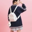ピンク ラテ(PINK-latte)のチャーム付きミニリュック1