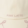 ピンク ラテ(PINK-latte)のリボン刺繍キャップ6