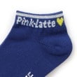 ピンク ラテ(PINK-latte)のリブロゴショート丈ソックス4