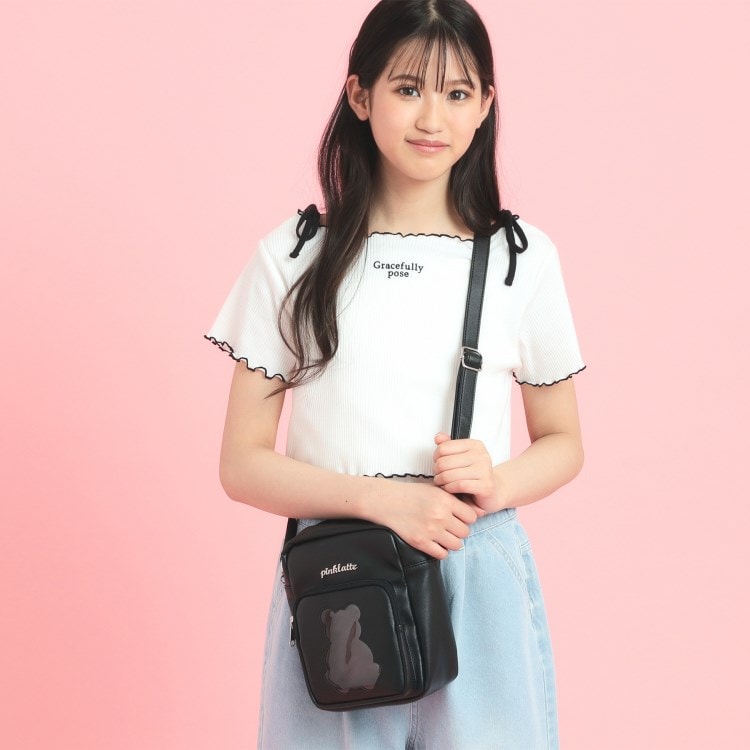 ピンク ラテ(PINK-latte)のくまちゃんショルダーバッグ ショルダーバッグ