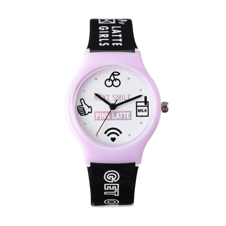 ピンク ラテ(PINK-latte)のロゴベルトウオッチ（アイコン） 腕時計