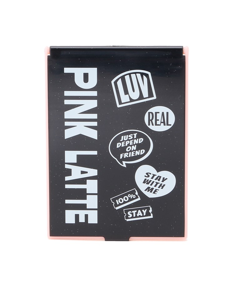 ピンク ラテ(PINK-latte)の折りたたみメッセージミラー ブラック(019)