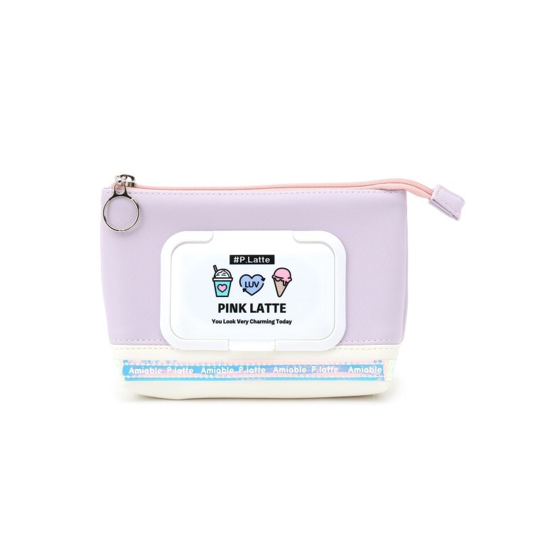 ウェットティッシュ マスク入れポーチ ポーチ Pink Latte ピンク ラテ ワールド オンラインストア World Online Store ウェットティッシュ マスク入れポーチ ポーチ Pink Latte ピンク ラテ ワールド オンラインストア World Online Store