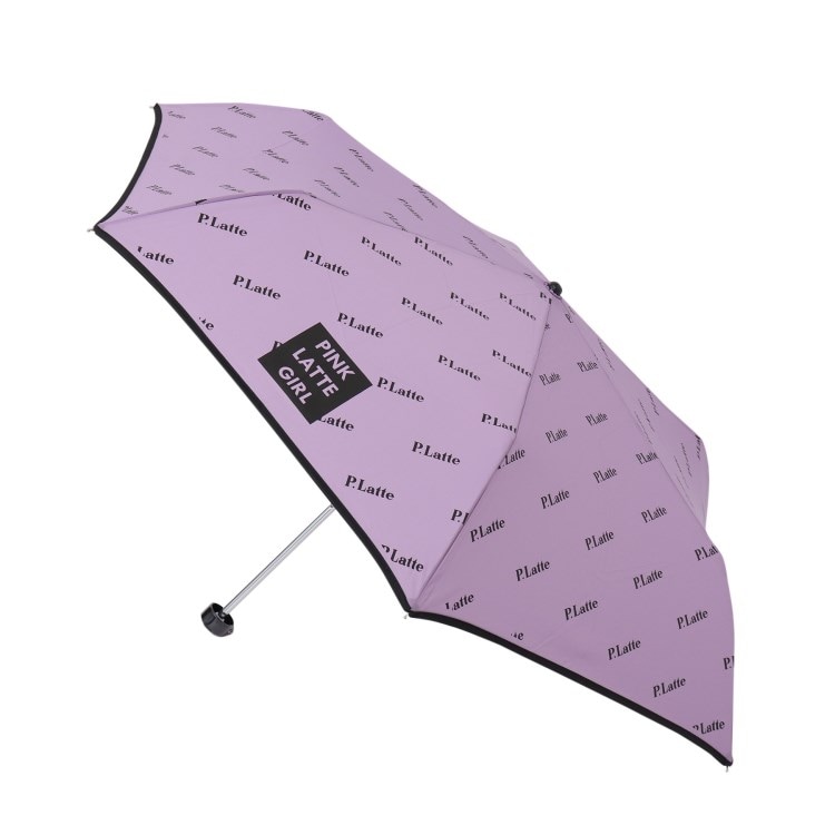 ピンク ラテ(PINK-latte)のロゴプリント 折り畳み傘 折りたたみ傘