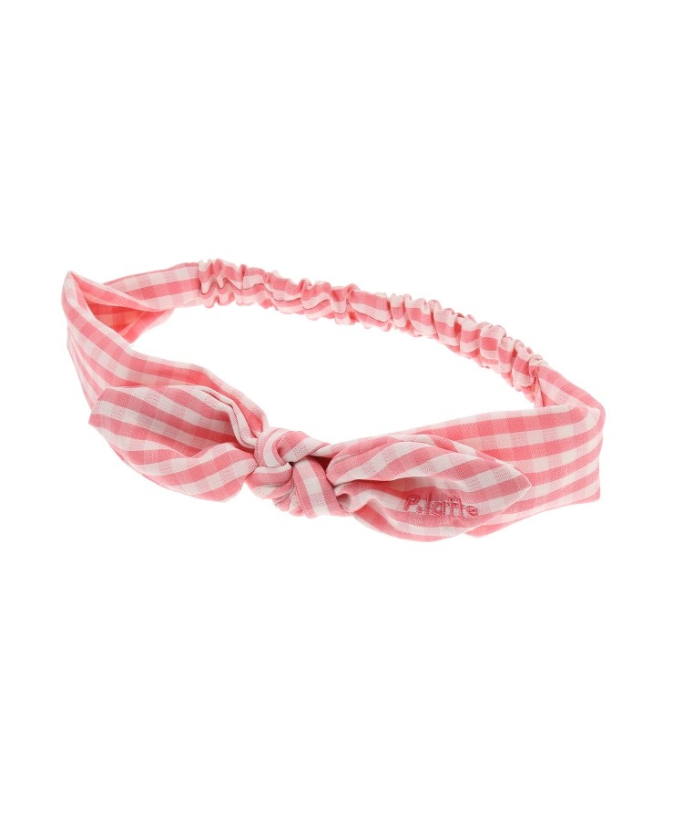 ギンガムチェックカチューム ヘッドアクセサリー Pink Latte ピンク ラテ ワールド オンラインストア World Online Store