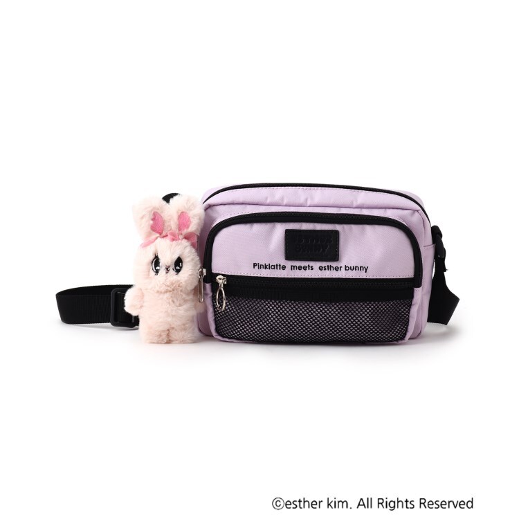 Esther Bunny ぬいぐるみ付ショルダーバッグ ショルダーバッグ Pink Latte ピンク ラテ ワールド オンラインストア World Online Store Esther Bunny ぬいぐるみ付ショルダーバッグ ショルダーバッグ Pink Latte ピンク ラテ ワールド オンラインストア World Online Store
