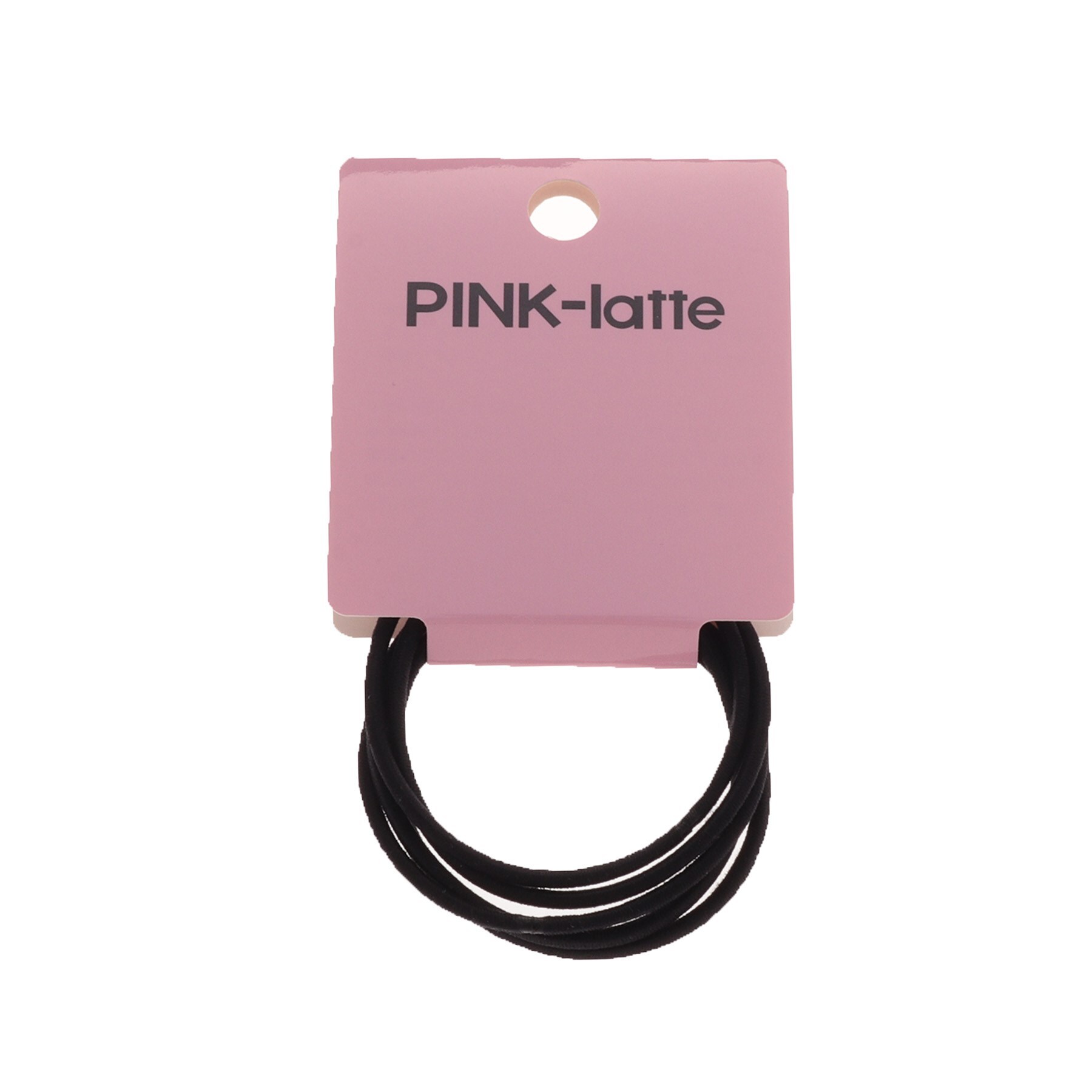 ピンク ラテ(PINK-latte)のヘアゴム5本SET ブラック(019)