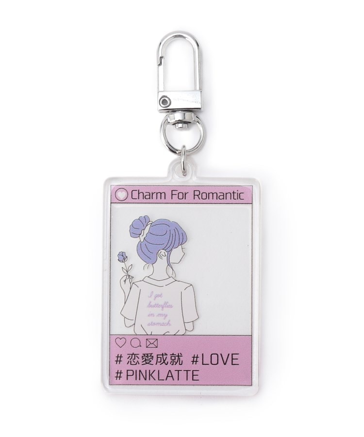 ピンク ラテ(PINK-latte)のお守りキーホルダー 恋愛成就/ピンク(072)
