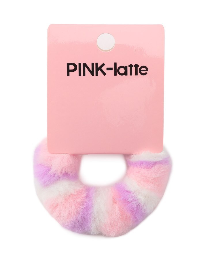 ピンク ラテ(PINK-latte)のMIXファーヘアポニー1