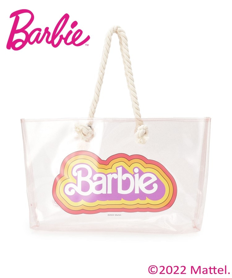＜WORLD＞ PINK-latte(ピンク ラテ) 【Barbie/バービー】クリアトートバッグ/プールバッグ