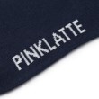 ピンク ラテ(PINK-latte)のロゴラインハイソックス丈4