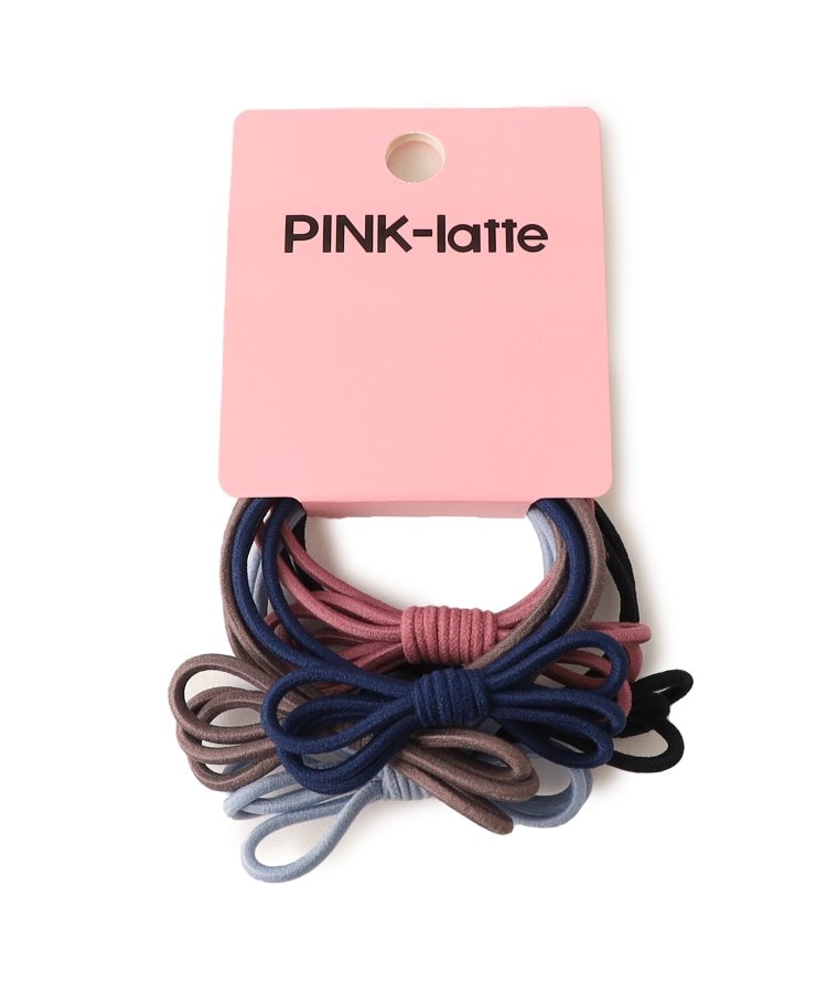 ピンク ラテ(PINK-latte)のヘアゴム5本セット ホワイト(101)