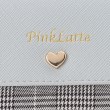 ピンク ラテ(PINK-latte)のチェック柄切り替えラウンドミニ財布11