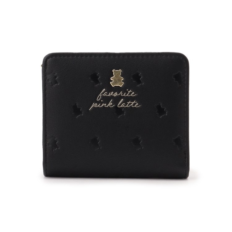 ピンク ラテ(PINK-latte)のくま型押しラウンドファスナー財布 財布
