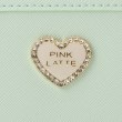 ピンク ラテ(PINK-latte)のハートビジューラウンド財布9
