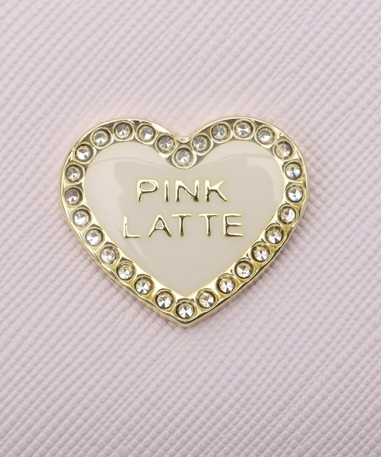 ピンク ラテ(PINK-latte)のビジューハートがま口ミニ財布8