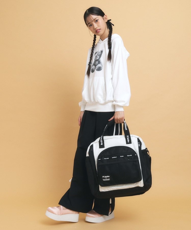 ピンク ラテ(PINK-latte)の【容量約40L～52L】拡張ボストンバッグ6