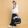ピンク ラテ(PINK-latte)の【容量約40L～52L】拡張ボストンバッグ オフホワイト(003)