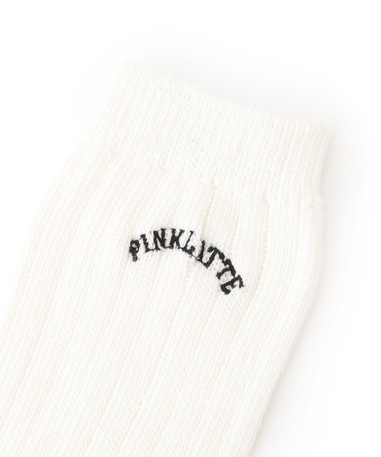 ピンク ラテ(PINK-latte)の【30cm丈】カレッジロゴルーズソックス3