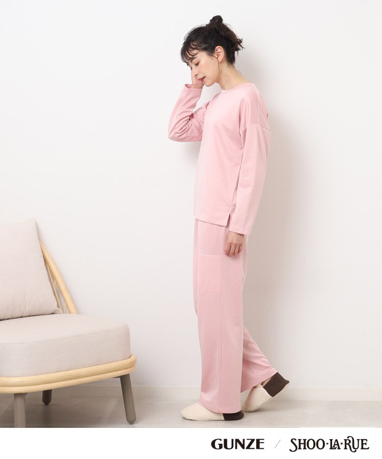 シューラルー/ライフグッズ(SHOO・LA・RUE /LIFE GOODS)の【GUNZE】寝るT sweet label 睡眠専用Tシャツ（長袖）8