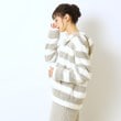 シューラルー/ライフグッズ(SHOO・LA・RUE /LIFE GOODS)のふわもこフルジップパーカ（ボーダー）5