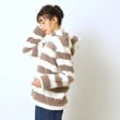 シューラルー/ライフグッズ(SHOO・LA・RUE /LIFE GOODS)のふわもこフルジップパーカ（ボーダー）10