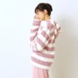 シューラルー/ライフグッズ(SHOO・LA・RUE /LIFE GOODS)のふわもこフルジップパーカ（ボーダー）15