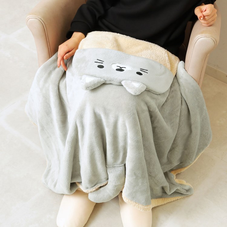 シューラルー/ライフグッズ(SHOO・LA・RUE /LIFE GOODS)の◆【シューラズー】フード付きブランケット ブランケット