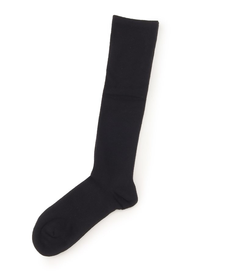 シューラルー/ライフグッズ(SHOO・LA・RUE /LIFE GOODS)の【GUNZE】ゆる着圧ソックス（ひざ下） ブラック(019)