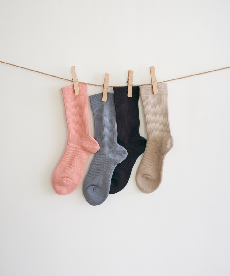 シューラルー/ライフグッズ(SHOO・LA・RUE /LIFE GOODS)の【GUNZE】ゆる着圧リブソックス（レギュラー丈）1