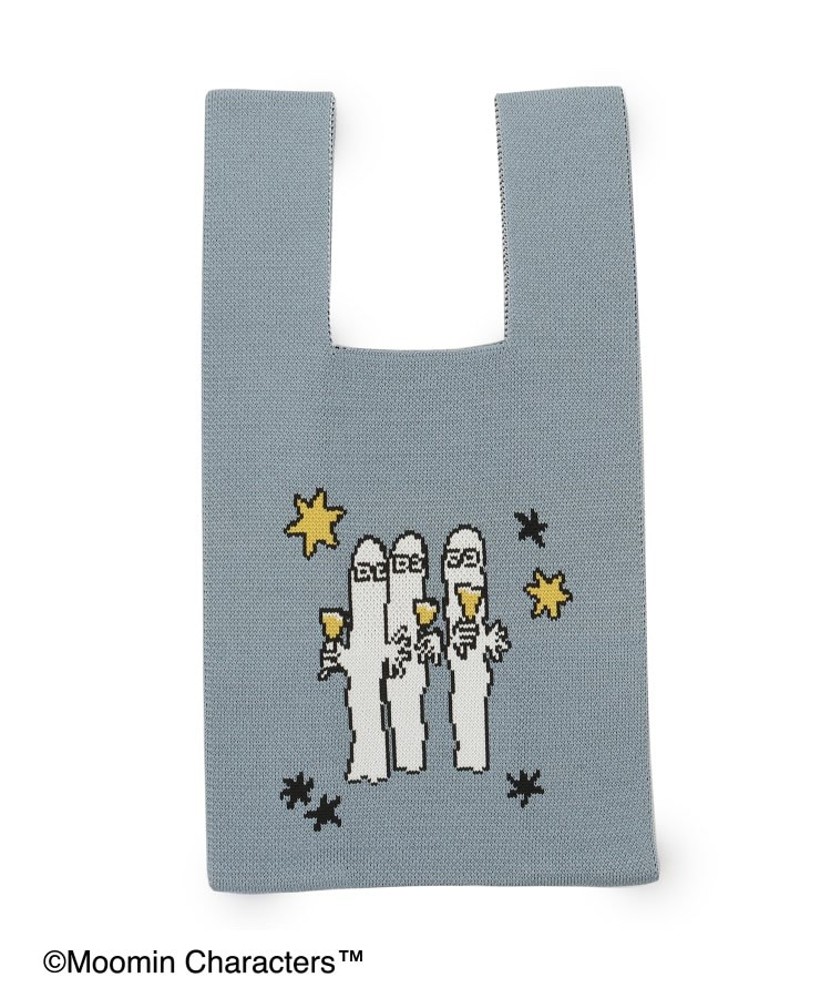 シューラルー/ライフグッズ(SHOO・LA・RUE /LIFE GOODS)の【ムーミン】コラボ ニットバッグ ブルー(091)