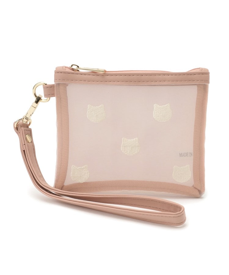 シューラルー/ライフグッズ(SHOO・LA・RUE /LIFE GOODS)のフラットミニポーチ ネコ1