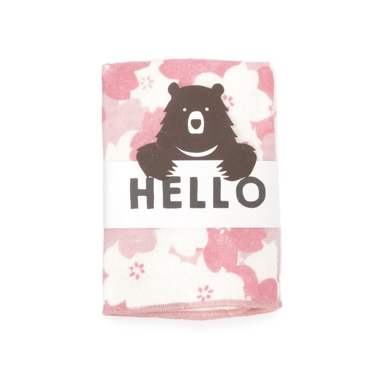 シューラルー/ライフグッズ(SHOO・LA・RUE /LIFE GOODS)のHELLOBEARタオルハンカチ サクラ ハンカチ・ハンドタオル