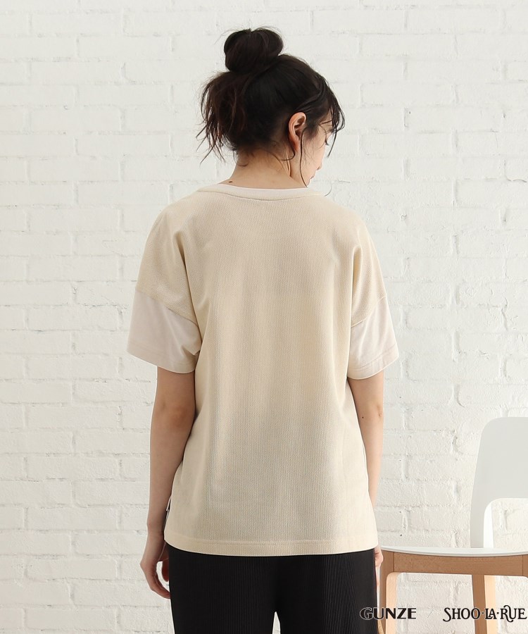 シューラルー/ライフグッズ(SHOO・LA・RUE /LIFE GOODS)の【GUNZE】睡眠専用Tシャツ「寝るT」sweet　label（半袖）10