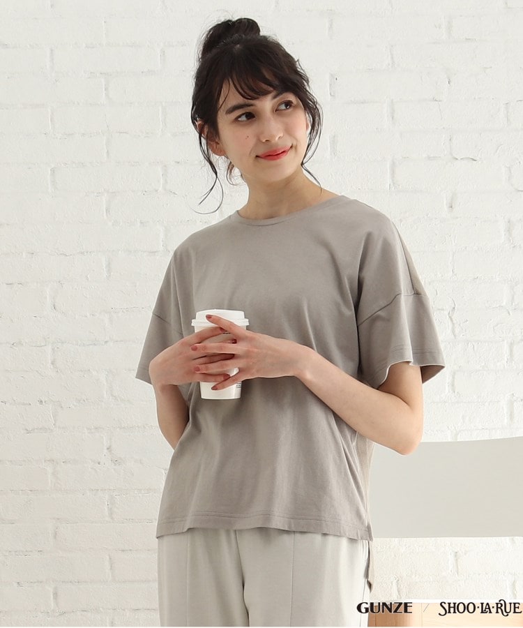 シューラルー/ライフグッズ(SHOO・LA・RUE /LIFE GOODS)の【GUNZE】睡眠専用Tシャツ「寝るT」sweet　label（半袖）13