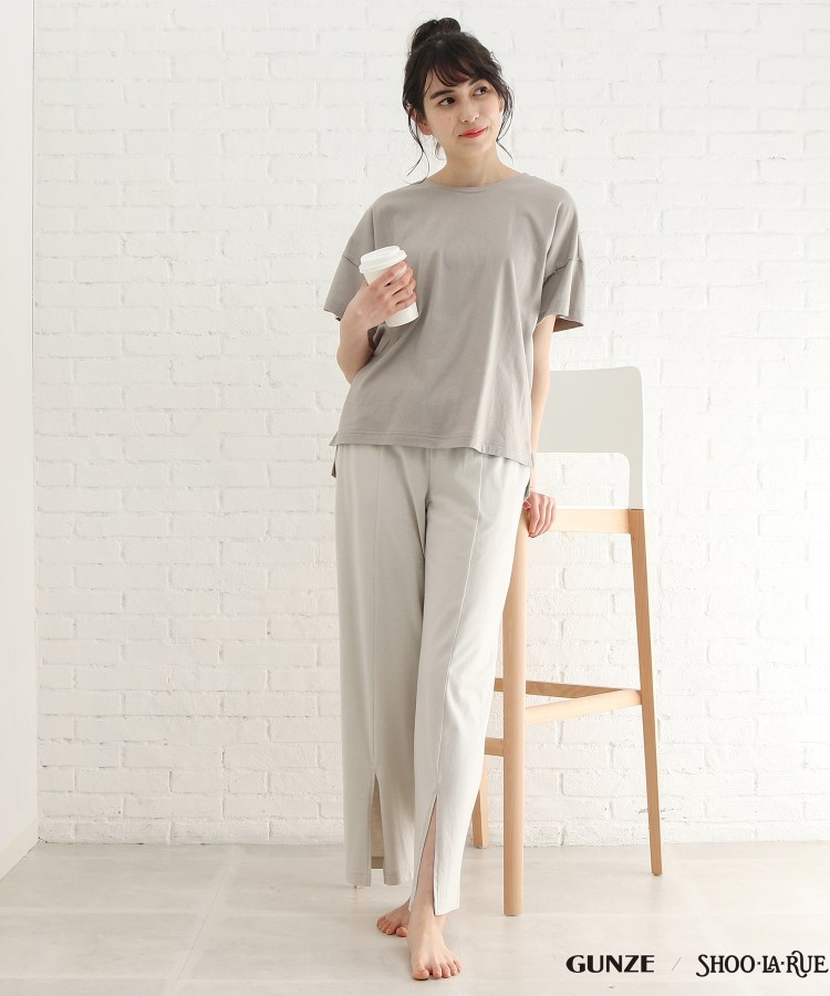 シューラルー/ライフグッズ(SHOO・LA・RUE /LIFE GOODS)の【GUNZE】睡眠専用Tシャツ「寝るT」sweet　label（半袖）16