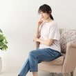 シューラルー/ライフグッズ(SHOO・LA・RUE /LIFE GOODS)の【GUNZE】睡眠専用Tシャツ「寝るT」sweet　label（半袖） パープル(083)