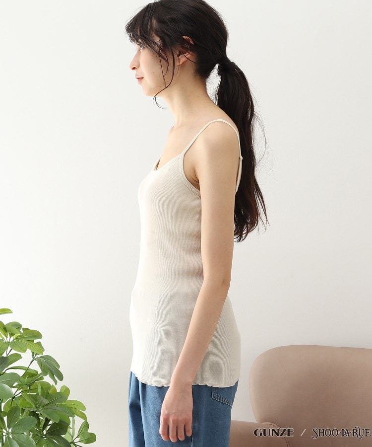 シューラルー/ライフグッズ(SHOO・LA・RUE /LIFE GOODS)の【GUNZE】カップ付きキャミソール(リブ)19