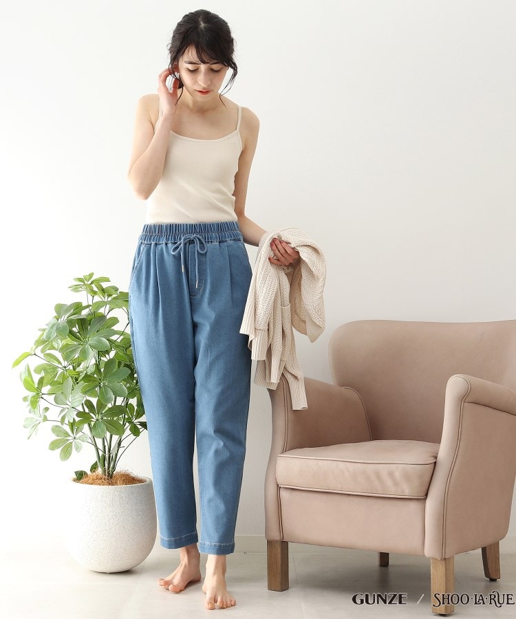 GUNZE】カップ付きキャミソール(リブ)(スリップ・キャミソール GUNZE】カップ付きキャミソール(リブ)(スリップ・キャミソール