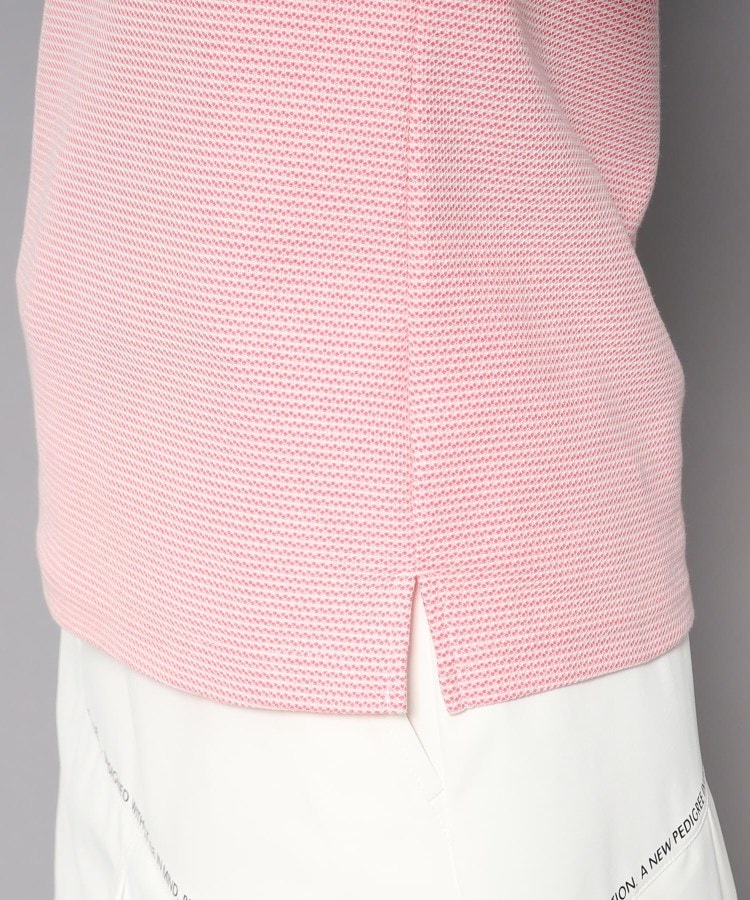 アダバット(レディース)(adabat(Ladies))のメッシュ調 胸元ロゴデザイン 半袖ポロシャツ6