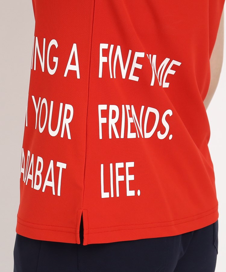 アダバット(レディース)(adabat(Ladies))のロゴデザイン 半袖ポロシャツ6