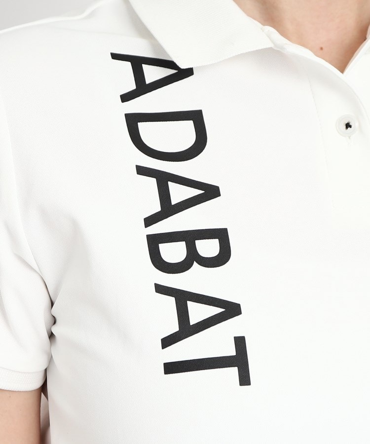 アダバット(レディース)(adabat(Ladies))のロゴデザイン 半袖ポロシャツ7