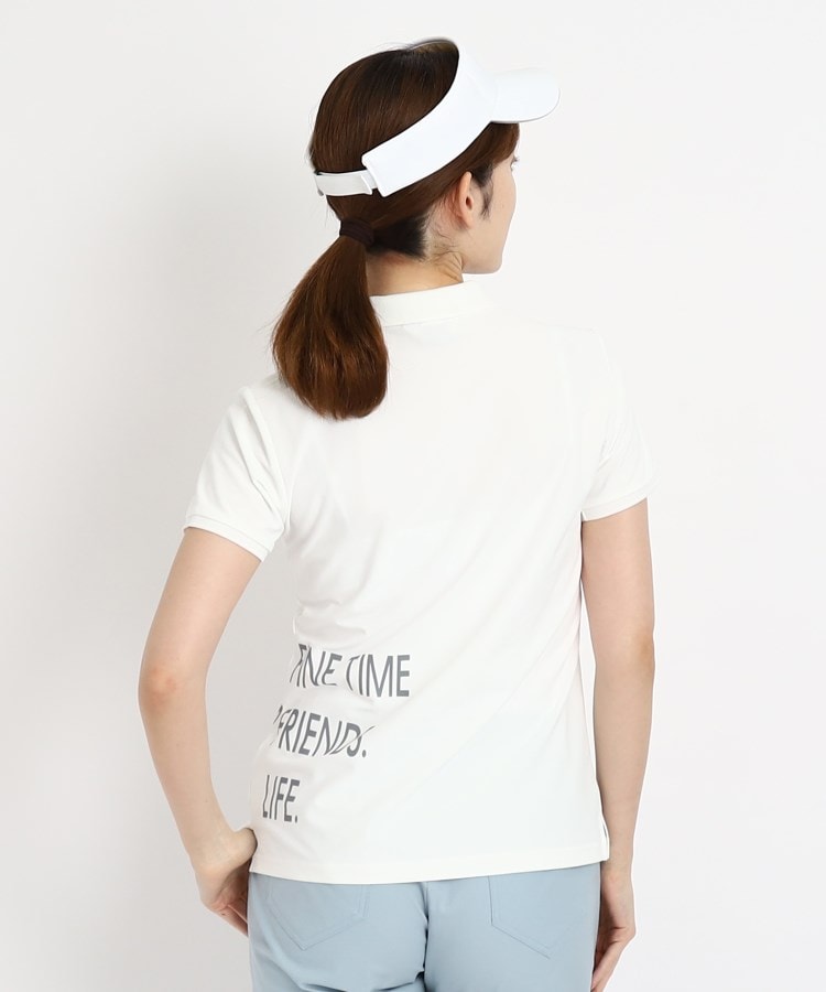 アダバット(レディース)(adabat(Ladies))のロゴデザイン 半袖ポロシャツ12