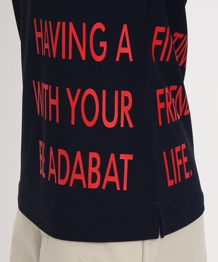 アダバット(レディース)(adabat(Ladies))のロゴデザイン 半袖ポロシャツ18
