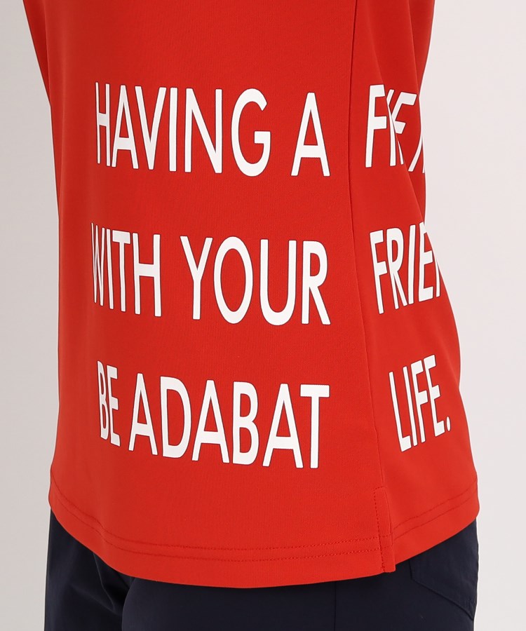 アダバット(レディース)(adabat(Ladies))のロゴデザイン 半袖ポロシャツ28