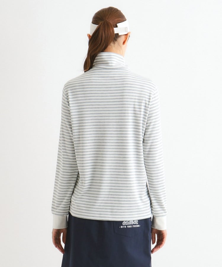 アダバット(レディース)(adabat(Ladies))のボーダーデザイン ハーフジップ長袖プルオーバー13