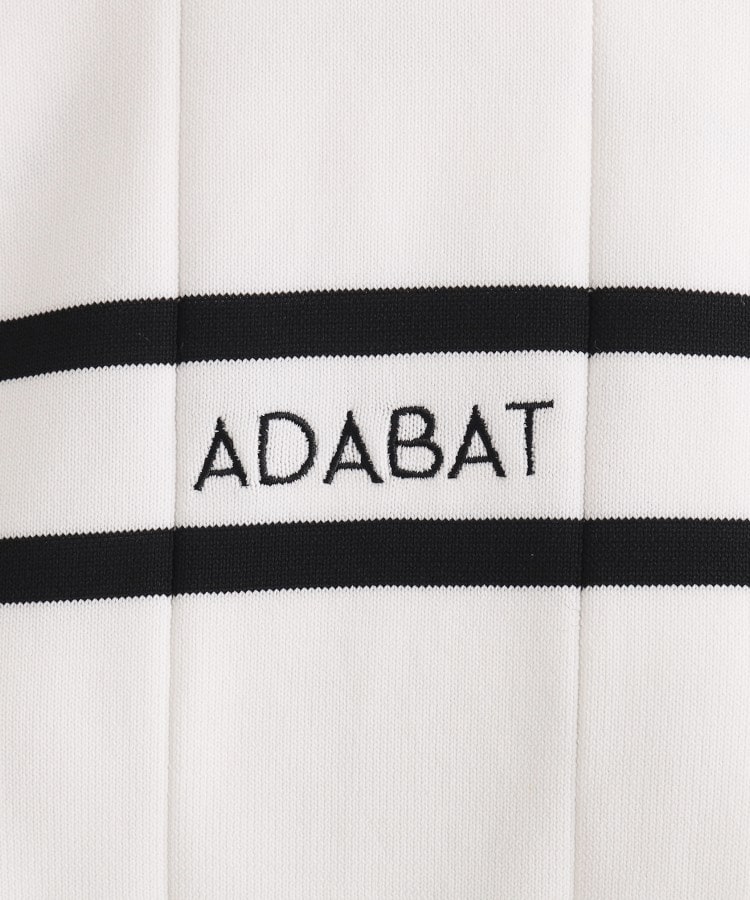 アダバット(レディース)(adabat(Ladies))のラインロゴデザイン クルーネックセーター4